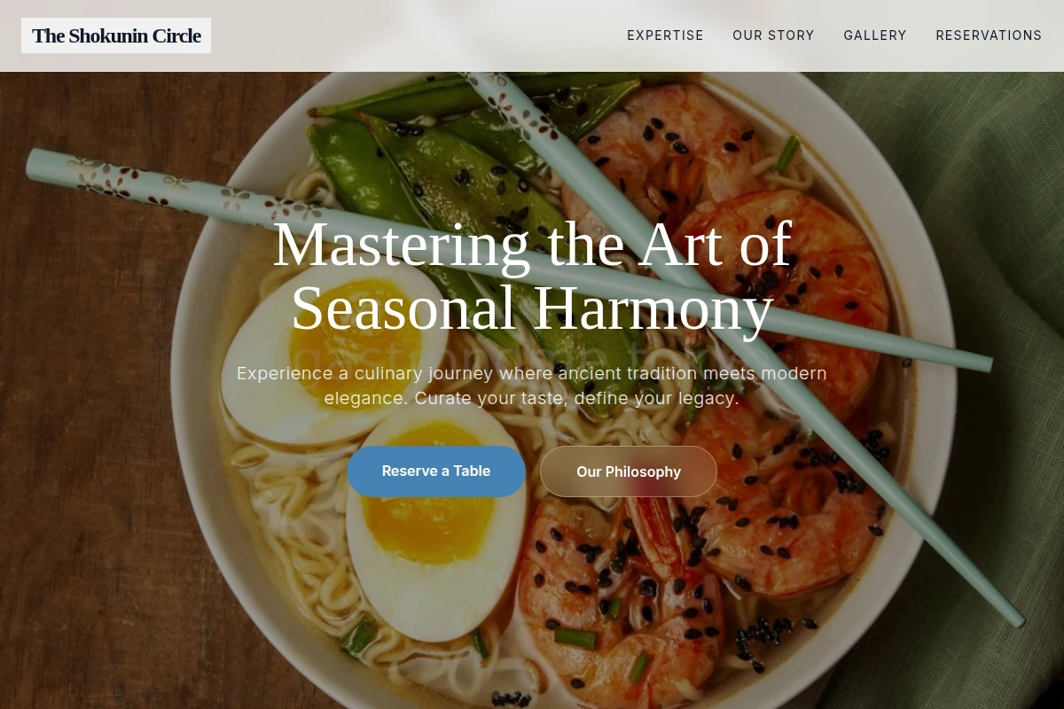 Balance Japanese Food