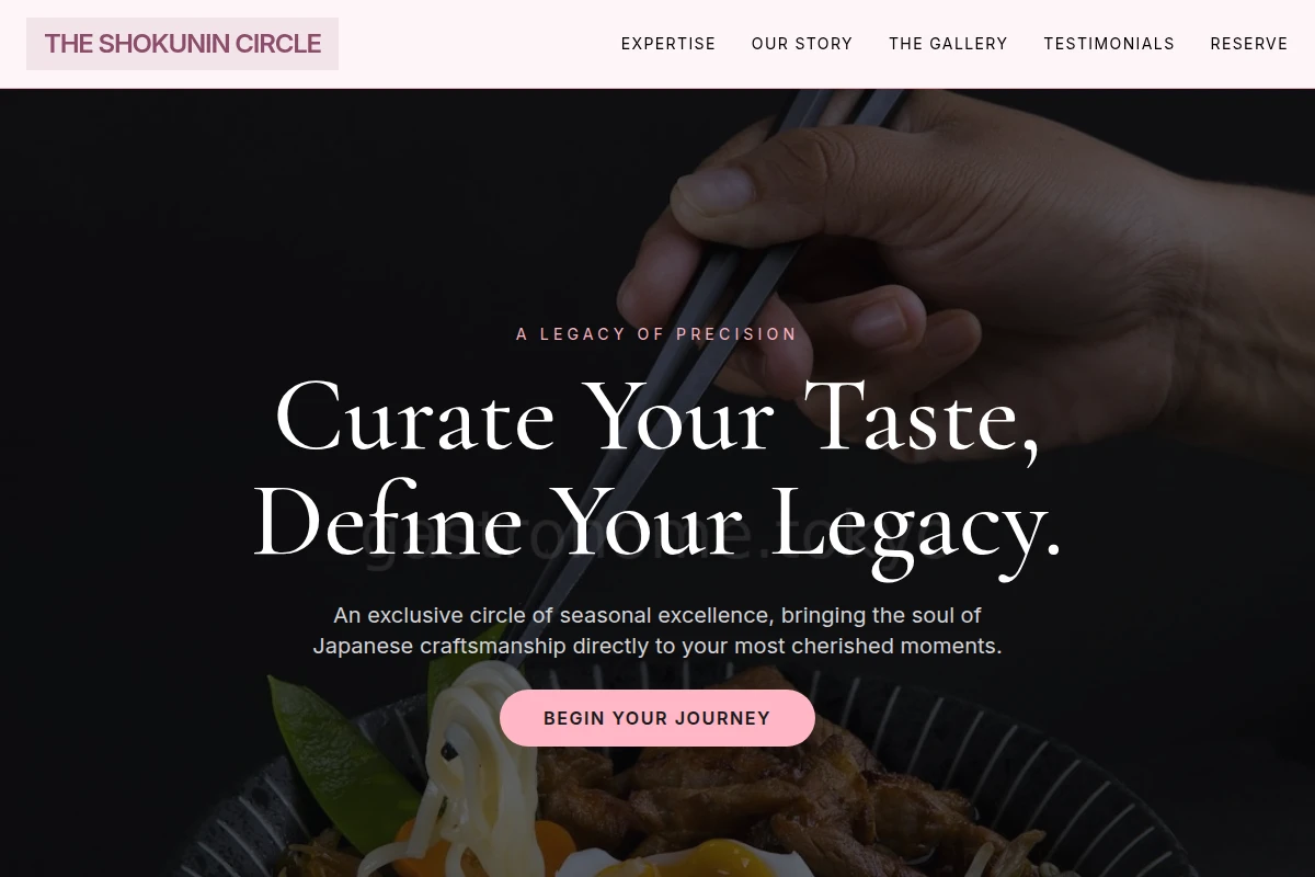 Curated Japanese Food