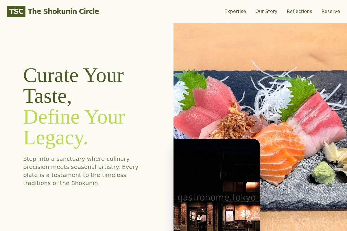 Reserve Japanese Food