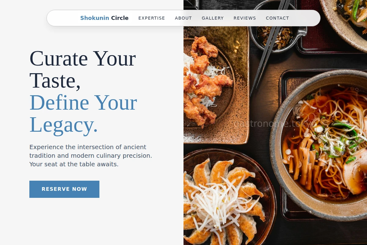 Reserve Japanese Food