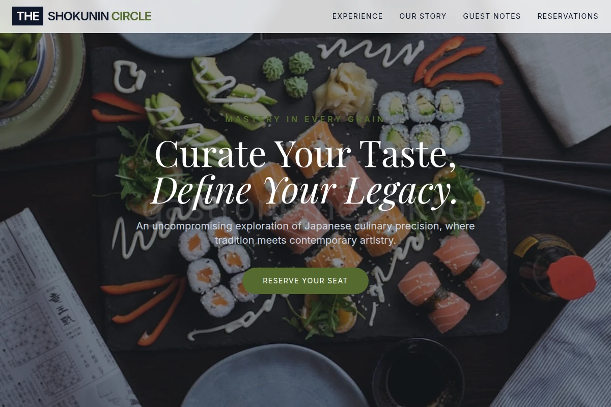 Precision Japanese Food