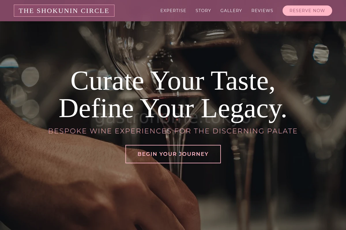 Curated Wine Tasting