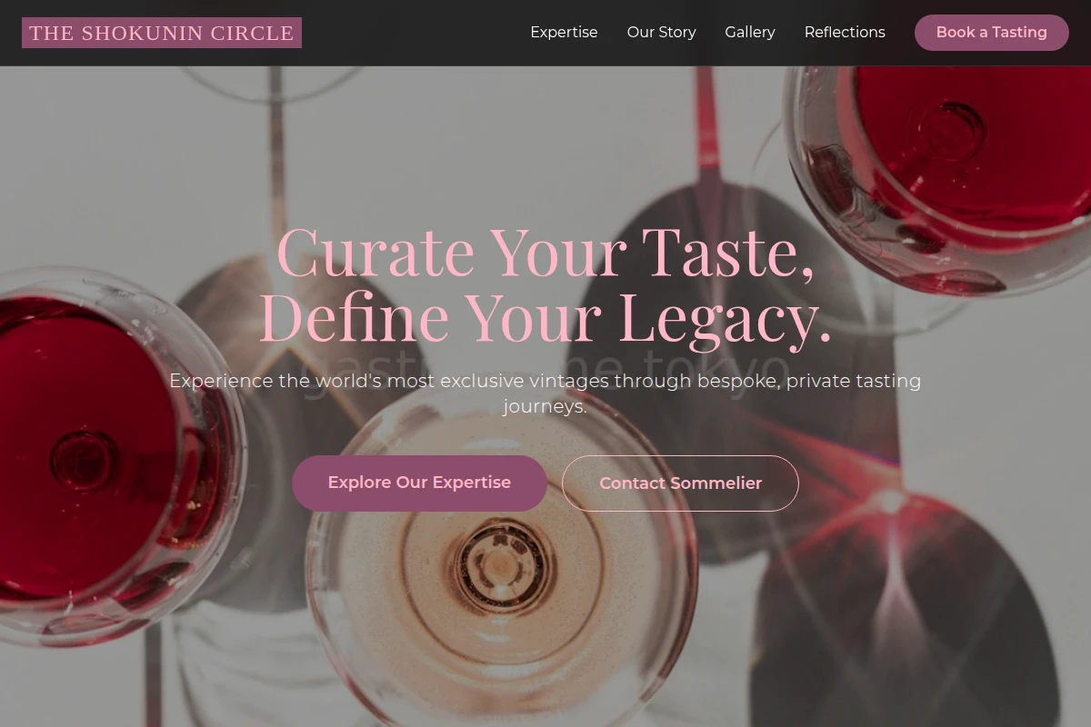 Curated Wine Tasting