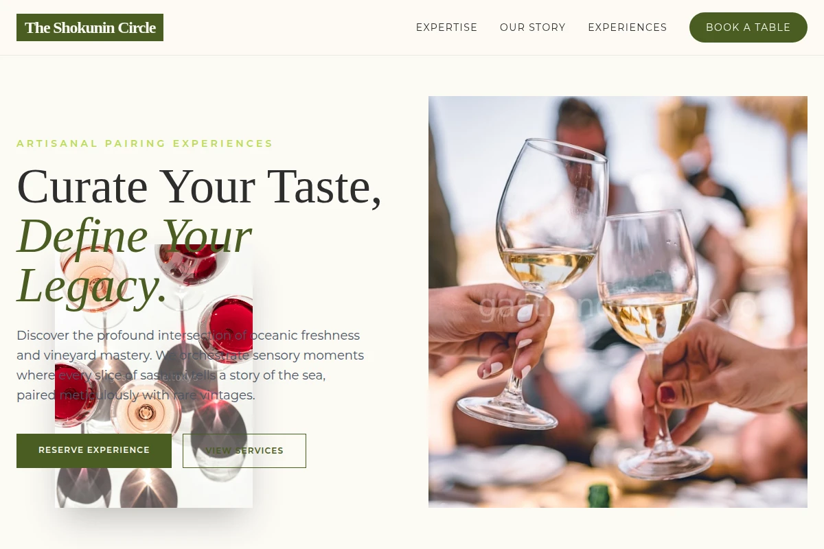 Sashimi Wine Tasting