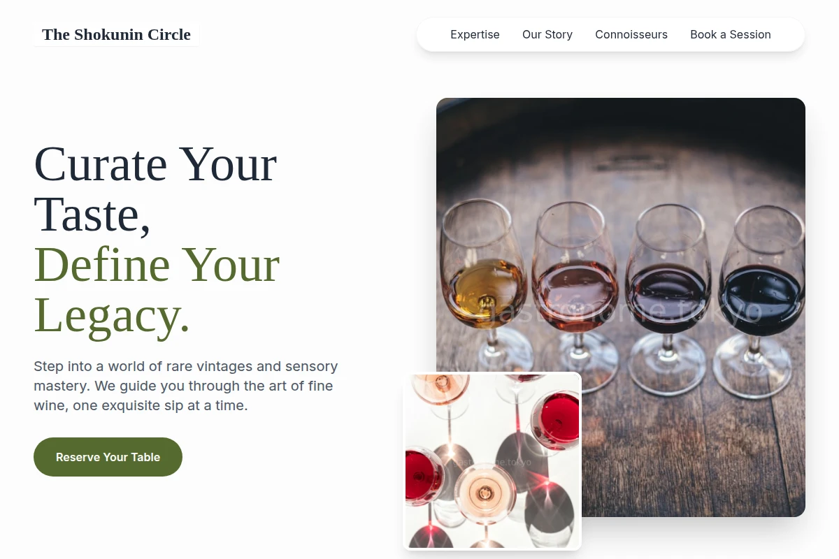 Curated Wine Tasting