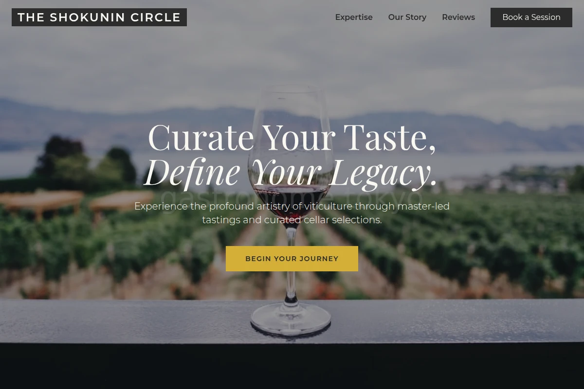 Minimalist Wine Tasting
