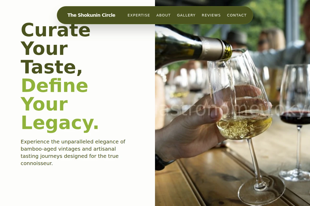 Bamboo Wine Tasting