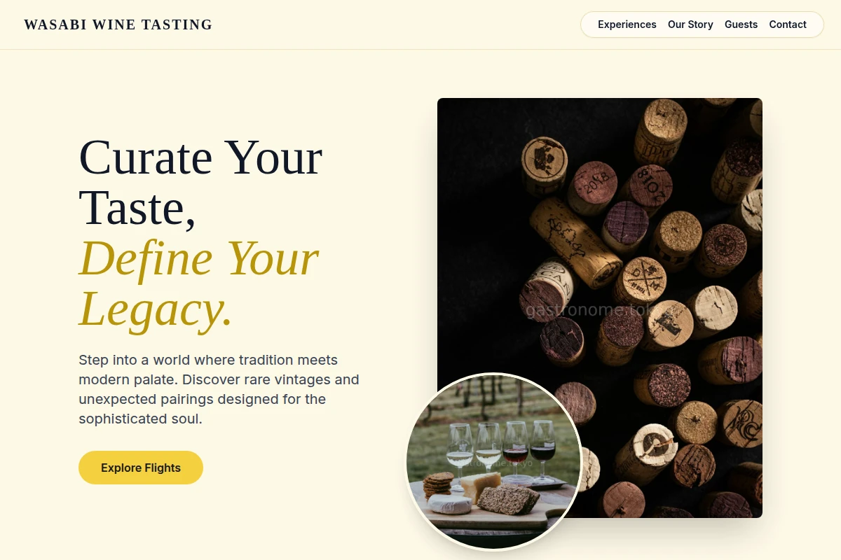 Wasabi Wine Tasting