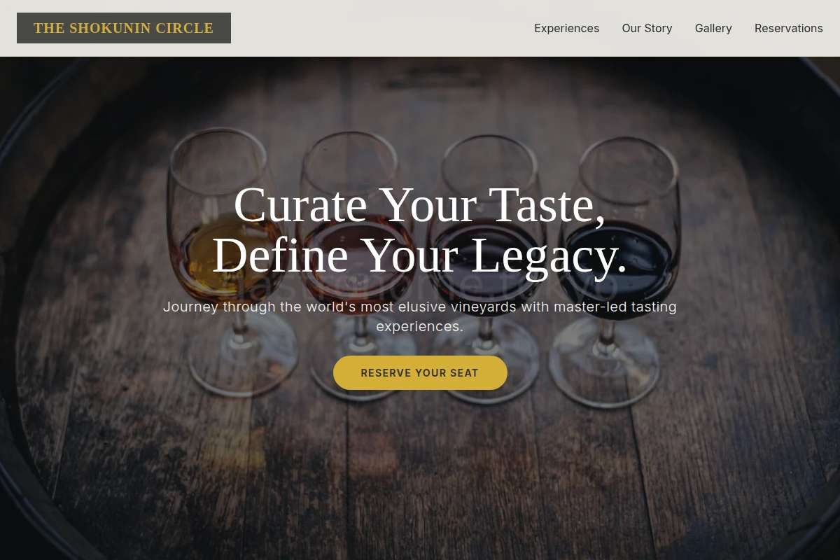 Artisan Wine Tasting