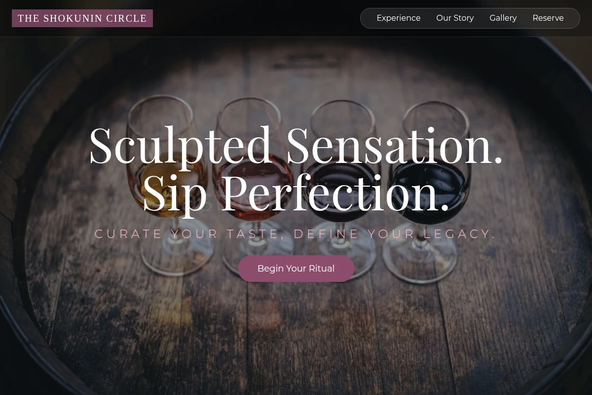 Ceramic Wine Tasting
